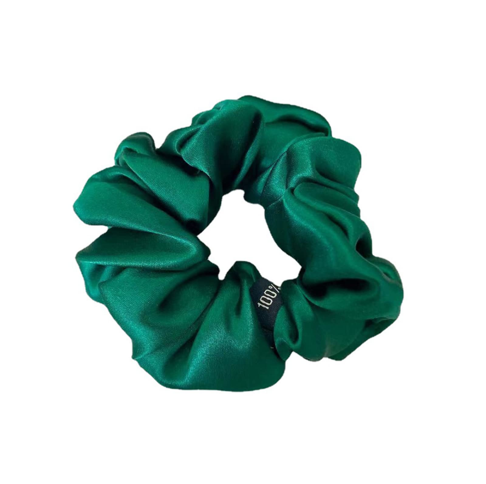 Prawdziwy jedwab kobiety stałe Scrunchie elastyczne gumki do włosów 3.5cm gumki do włosów dziewczyna akcesoria do włosów opaska na głowę sukienka na głowę 16 Momme, czerwony (granatowy)