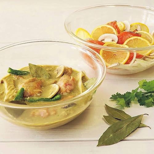 Miniatura 5 de HARIO MXPA-250-BK Heat Resistant Glass Shallow Bowl, 86.5 fl oz (2,500 ml), Buono Kitchen Multi Ball, Clear, Made in Japan