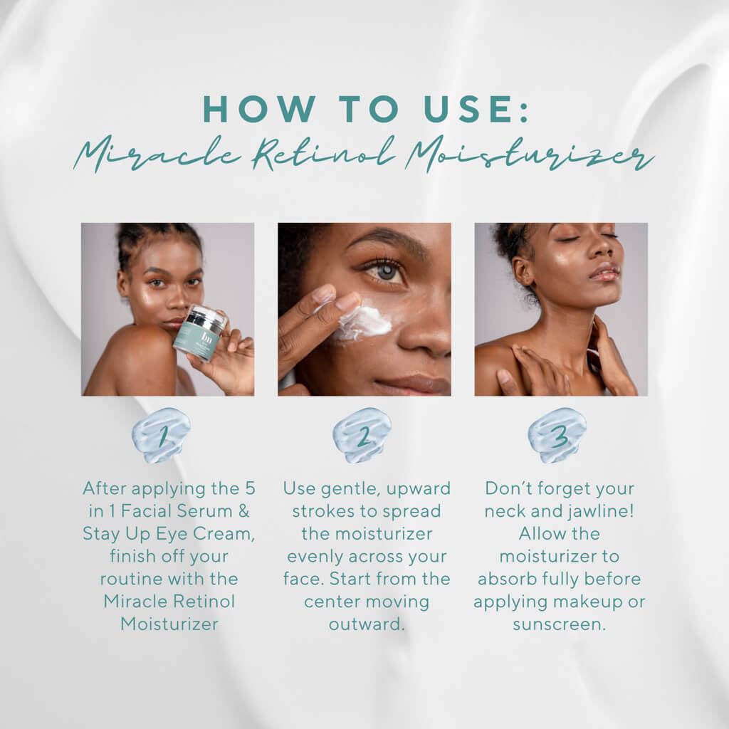 Retinol Moisturizer for Face - Hydrating Moisturizer for Wrinkles, Fine Lines, Skin Tone, and Dark Spots with Hyaluronic Acid & Vitamin E, 50ml/1.7 fl. Oz - Image 6