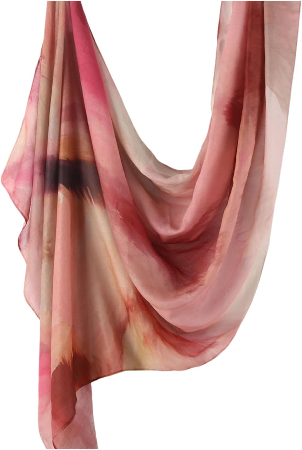 ZGMYC Watercolor Floral Printed Hijab Scarf for Women Modal Cotton Instant Muslim Hijab Head Wrap Shawls Long Scarves