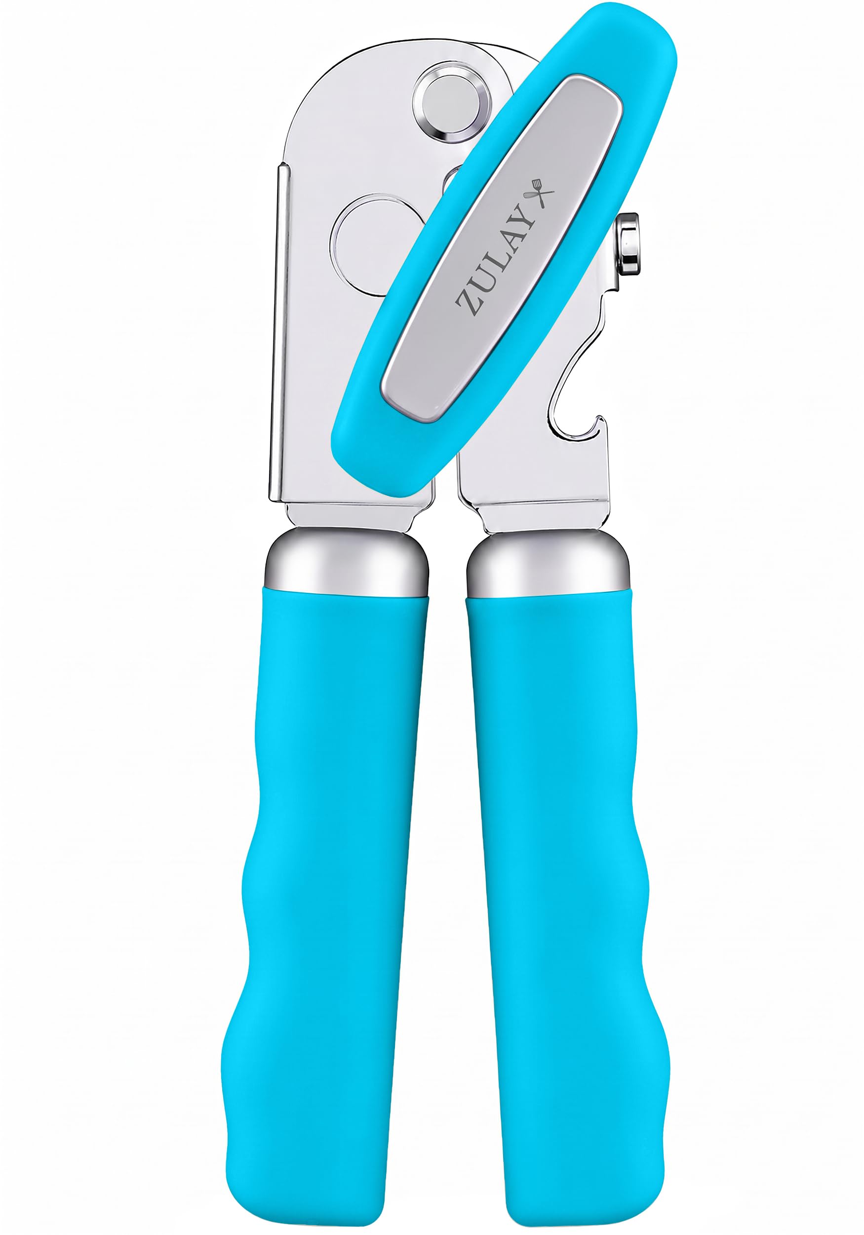 Zulay Kitchen Stainless Steel Swing Open Manual Can Opener Comfortable Grip