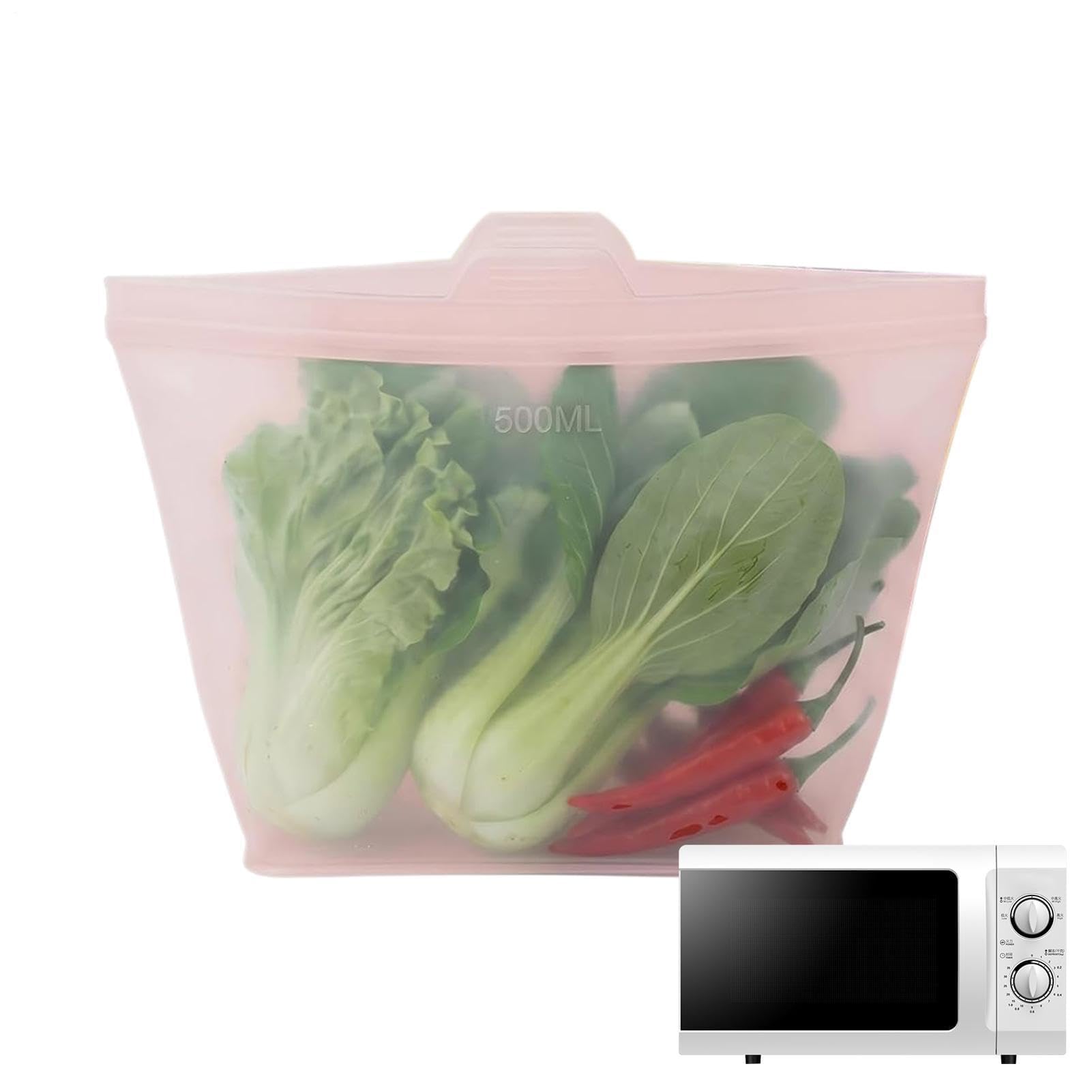 Sacchetti per congelatore, contenitori ermetici per alimenti, sacchetti per insalata con cerniera, per verdure, frutta, pane, ideali per pranzo, casa, cucina, viaggi, campeggio, picnic