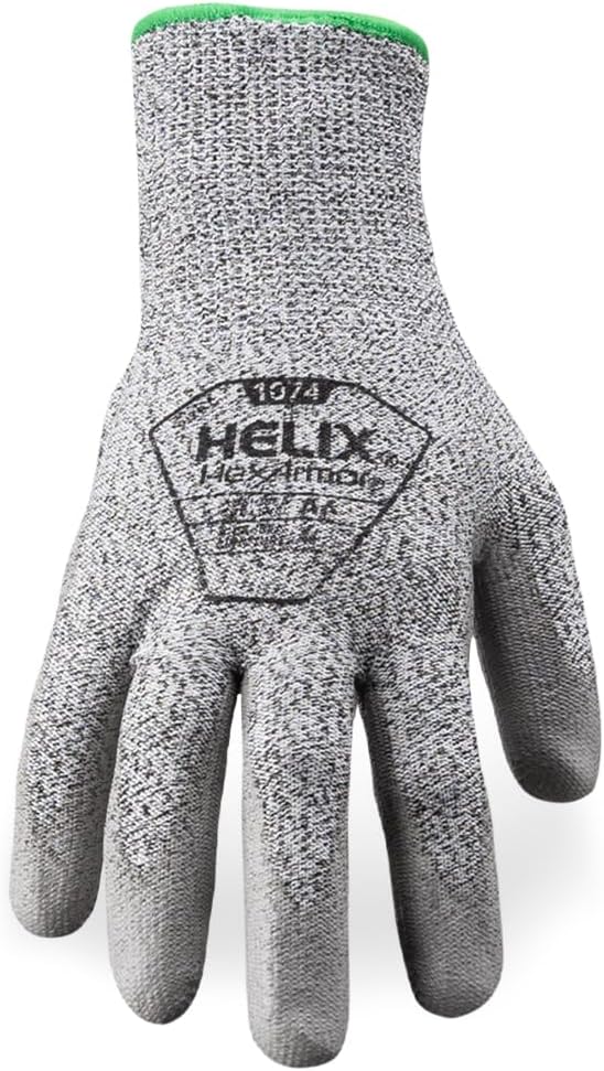 HexArmor | General-Purpose | Abrasion and Cut-Resistant | Breathable | Safety Work Gloves | Helix Series