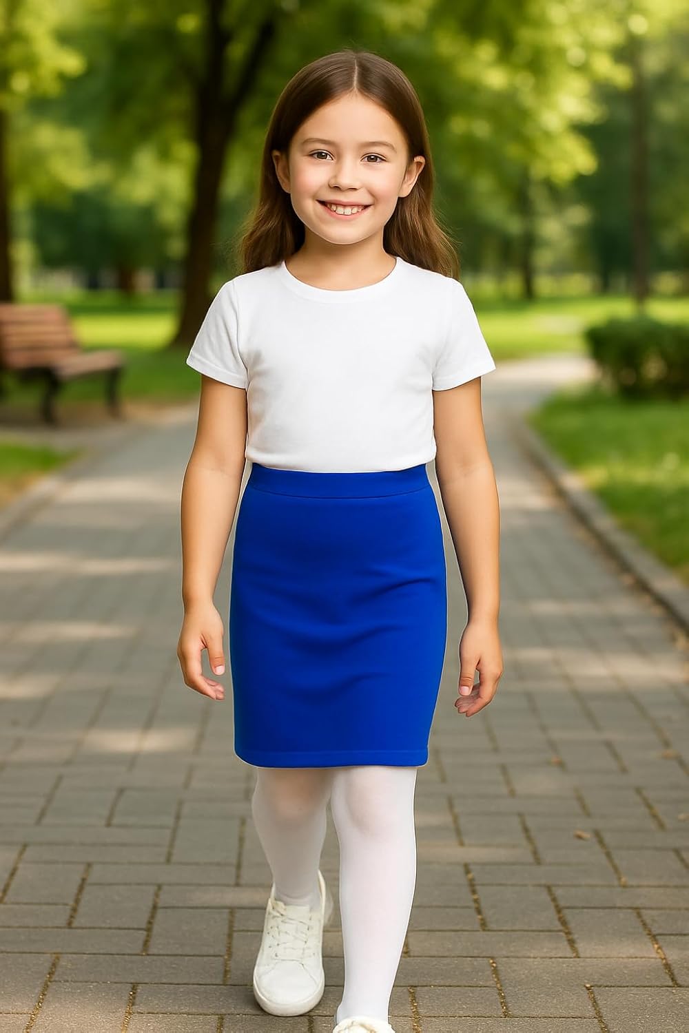 A2Z 4 Kids Girls Plain Pencil Skirt Trendy Soft Feel Comfortable Summer Fashion Outfit Clothing Sets Age 5-13 Years