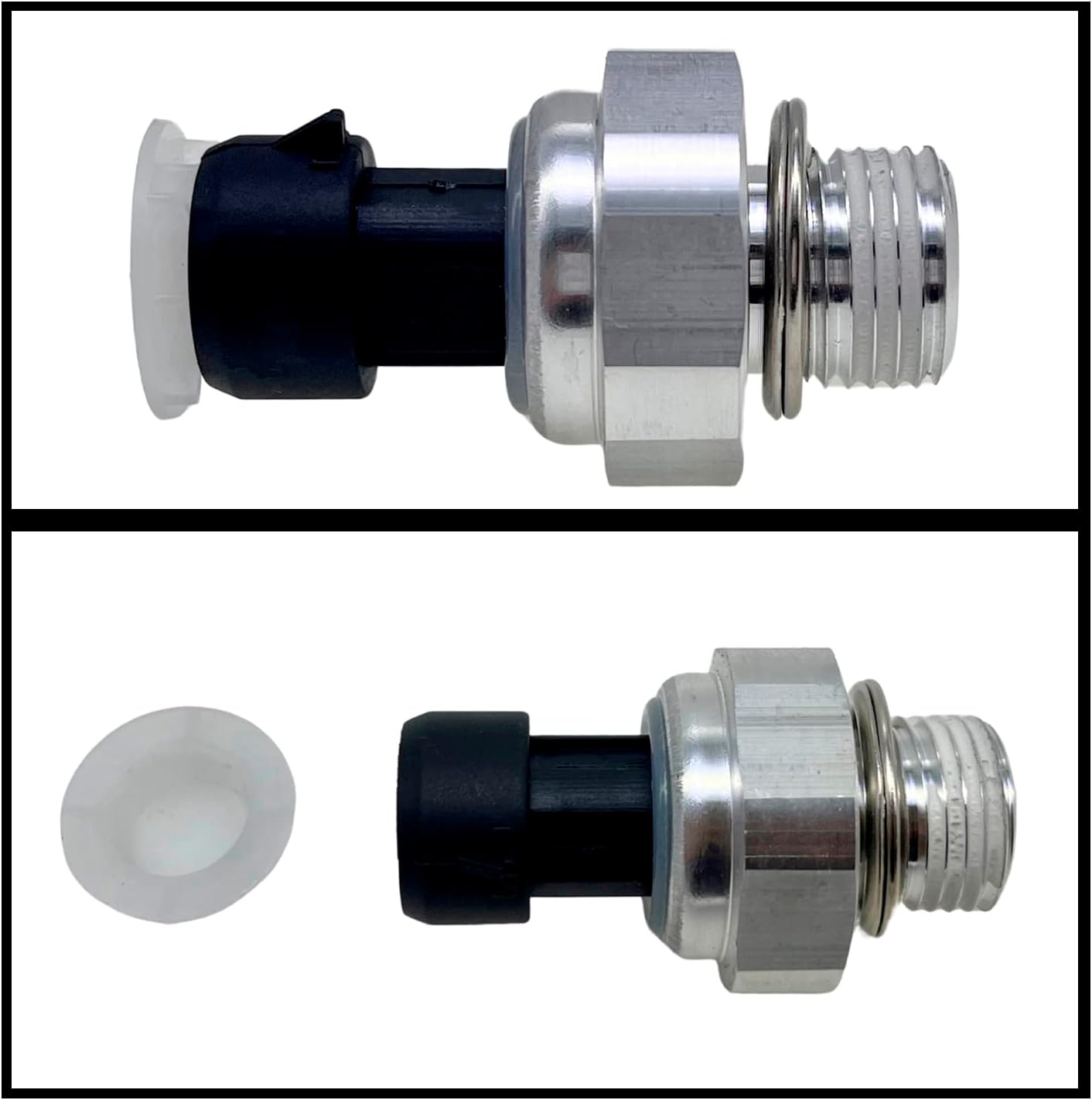 Engine Oil Pressure Sensor 12556117 with Screen Filter Compatible with Silverado Sierra Lacrosse Escalade 2003-2008 4.8L/5.3L/6.0L/6.2L