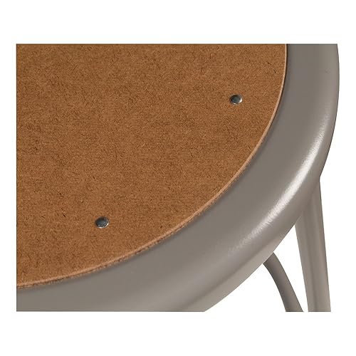 Miniatura 5 de Learniture Taburete de laboratorio de metal de altura ajustable resistente, gris, 24 pulgadas NOR-TY-538A-24-4 (paquete de 4)