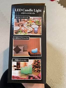 テーブルナンバー】結婚式用 LEDキャンドル 12個セット テーブル