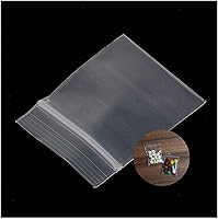 Vista 14 de Mini bolsas de plástico, 400 bolsas de almacenamiento reutilizables transparentes con cremallera de 2 x 2 pulgadas para joyas, dulces, monedas