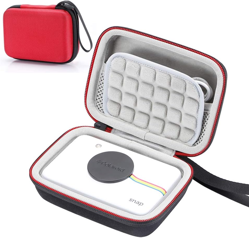 Hard Case for Polaroid Snap & Polaroid Snap Touch Instant Print Digital Camera, Travel Carrying Storage Bag - Red