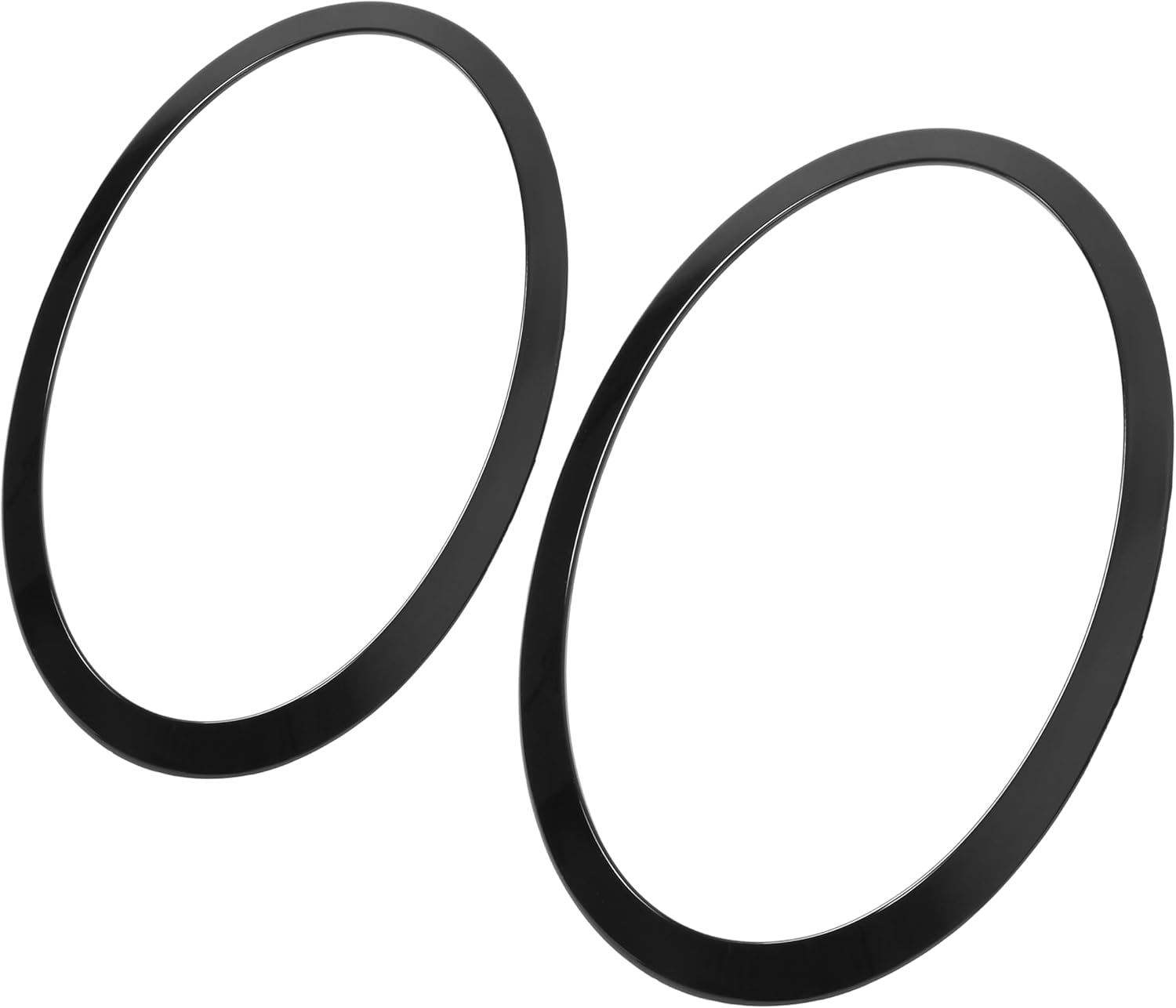 HECASA Headlight & Tail Light Bezel Compatible with 2014-2024 Mini Cooper S F55 F56 F57 Models Replacement for 51137300631 Headlamp Tail Lamp Trim Driver + Passenger Side Plastic(ABS) Black 4Pcs