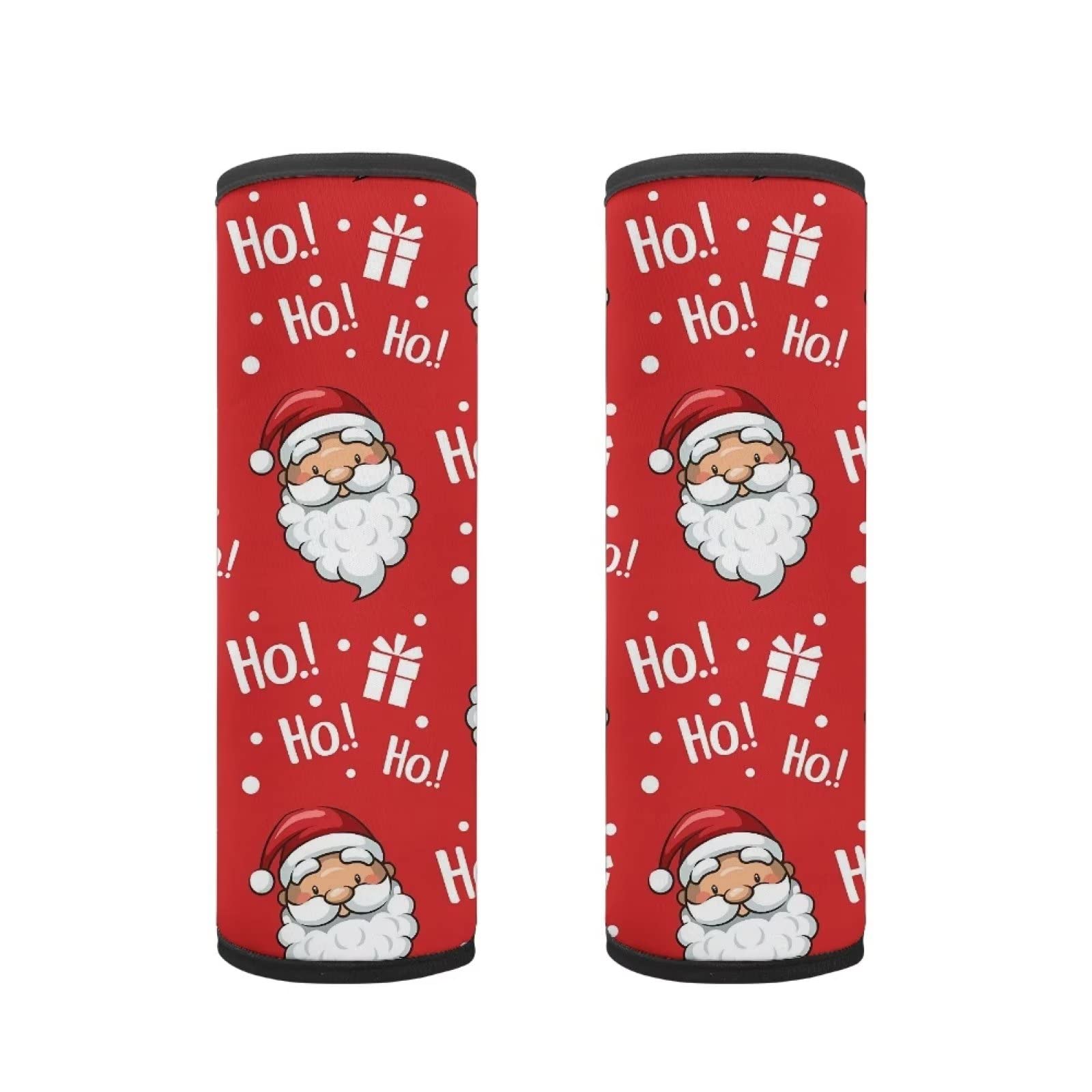 Dolyues 2Pcs Santa Claus Seat Belt Pads, Comfort Seatbelt Harness Cover Pillow for Kids Head and Neck Support Boys Girls Seat Belt Cushion Christmas Decorate