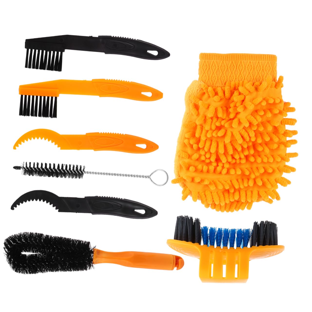 BESPORTBLE Complete Bike Chain Cleaning Brush Set Bike Maintenance Chain Cleaner for Bicycles Suitable for Road and Mountain Bikes