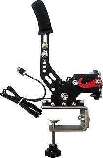 Guil Vim 64 Bit USB Linear Handbrake for Logitech G27 G29 G920 G923 T248 T500 T300 PXN V10 Simulate Handbrake (PC System, Black)