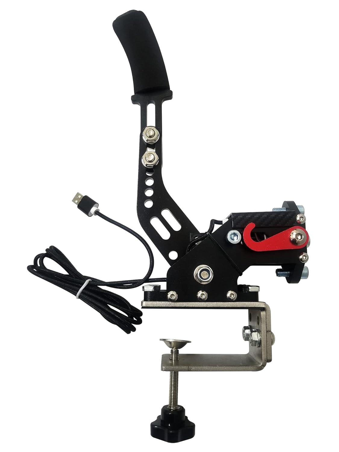 Guil Vim 64 Bit USB Linear Handbrake for Logitech G27 G29 G920 G923 T248 T500 T300 PXN V10 Simulate Handbrake (PC System, Black)