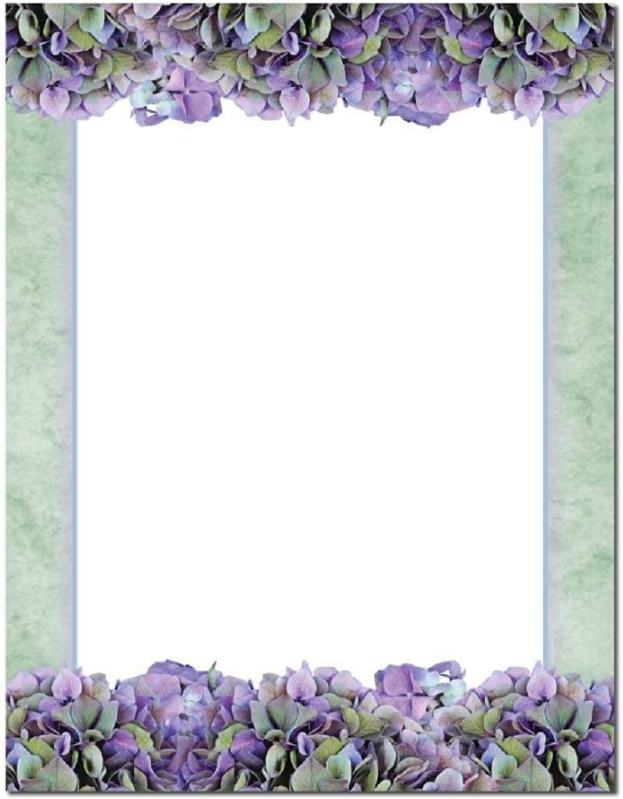 Hydrangeas Letterhead Laser & Inkjet Printer Paper (100 Pack)