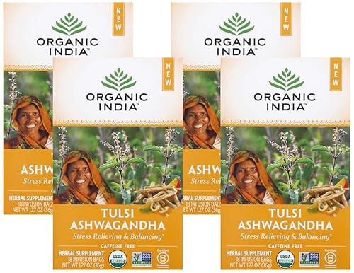 Miniatura 16 de Organic India Té Original de Tulsi - Té de Hierbas, Albahaca Santa y Albahaca Africana para Calma y Alivio del Estrés, Apoyo al Sistema Inmune,
