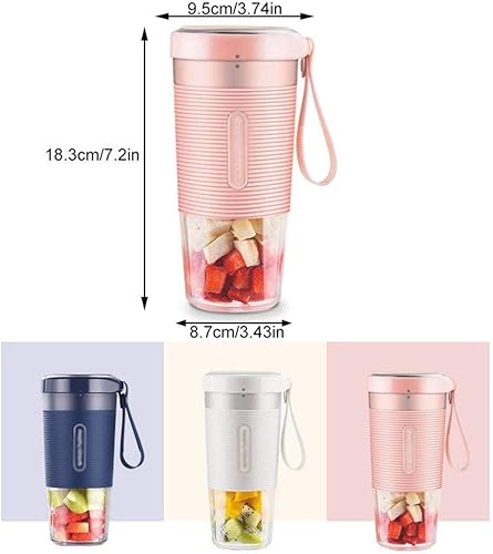 Miniatura 2 de Mini licuadora personal para licuar, licuadora de una sola porción, vaso exprimidor portátil, mezclador de energía eléctrica para frutas y verduras