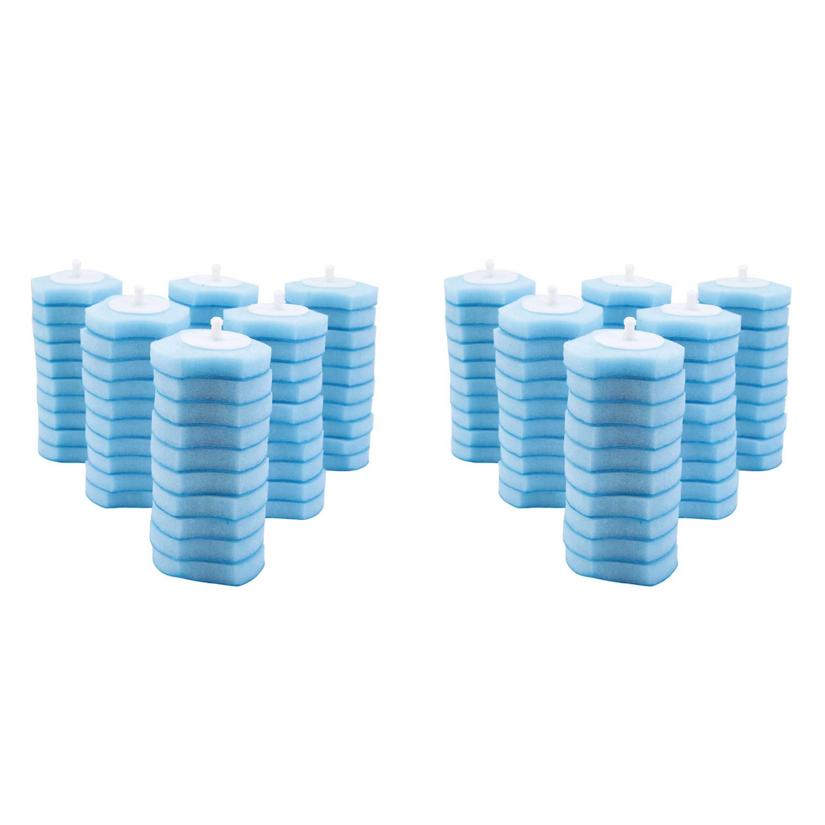 Hndhbfgrt Disposable Toilet Cleaning System Disposable Toilet Flushable Refill Brush Flushable Refills - 120 Refills