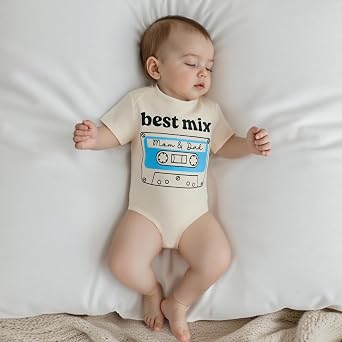 Canis Infant Newborn Baby Boys Girls Funny Letters Bodysuit Short Sleeve Neutral Baby Announcement Romper