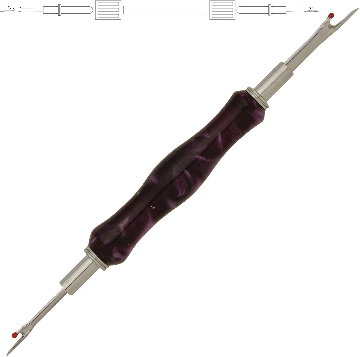 Penn State Industries PKSR2 Large & Small Blades Seam Ripper Kit Woodturning Project (10, Chrome)
