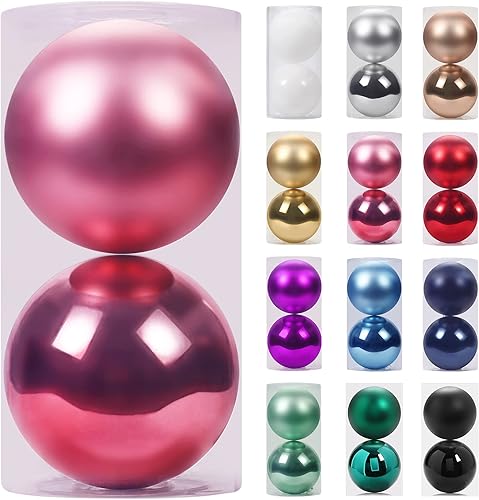 SY Super Bang Adornos de Navidad extra grandes de 5.91" (150 mm) juego de bolas gigantes decoraciones inastillables para festividades fiestas Acción disponible en Yaxa Costa Rica