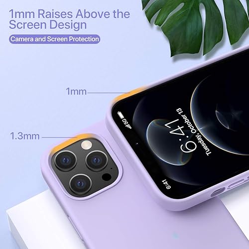 Miniatura 890 de Miracase - Funda diseñada para iPhone 11 con protector de pantalla, funda de goma de silicona líquida, protección total contra caídas y a prueba