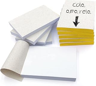 10 Blocos 7x10-100 Folhas - Amarelo - Rascunho Anotação