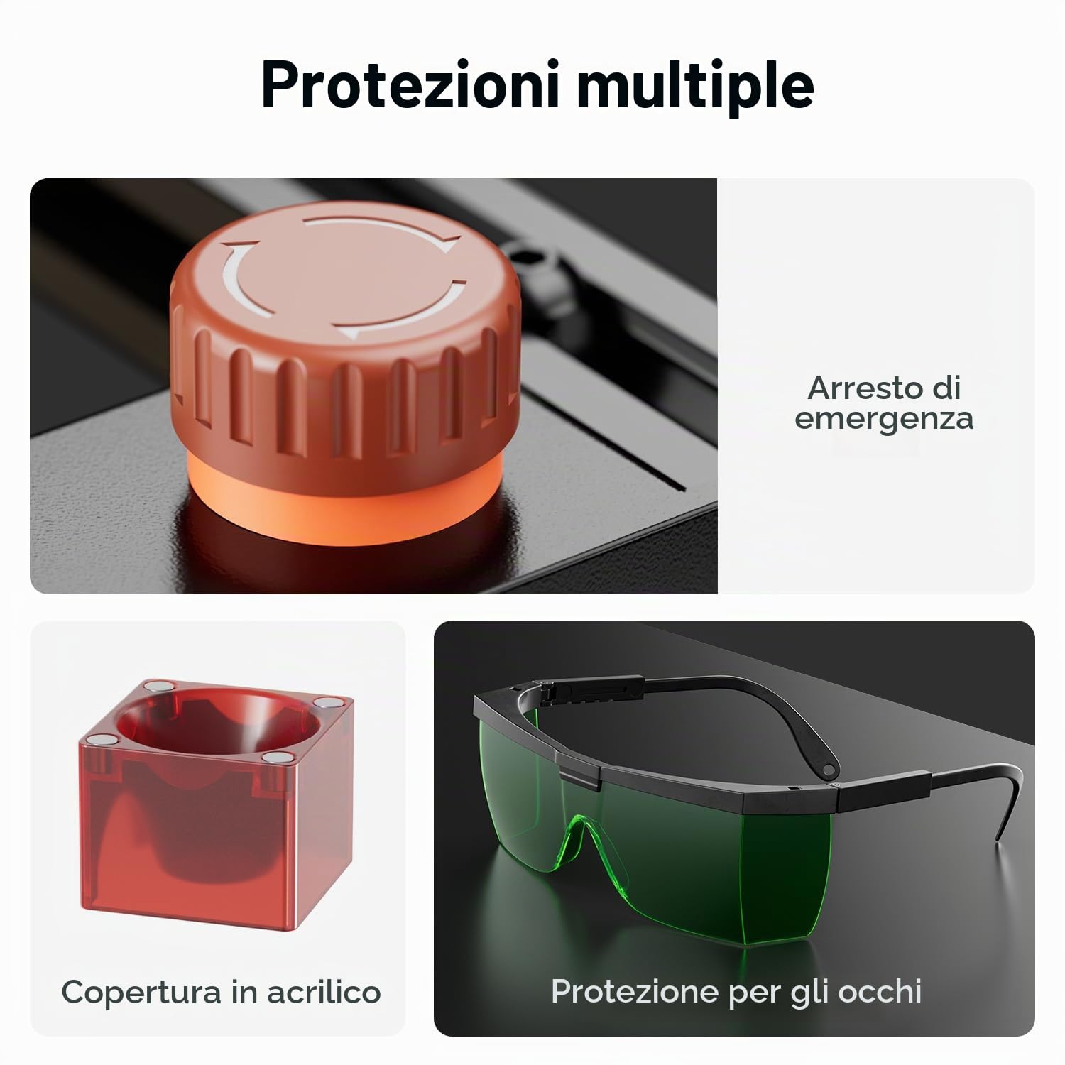 LONGER Ray5 Mini macchina per incisione laser da 2,5 W, macchina da taglio ad alta velocità 12.000 mm/min, area di incisione 140 x 130 mm, funzione Wi-Fi integrata