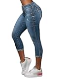 Capri Jeans for Women Butt Lifting Stretch Mid Rise Skinny Capris Denim Jeans