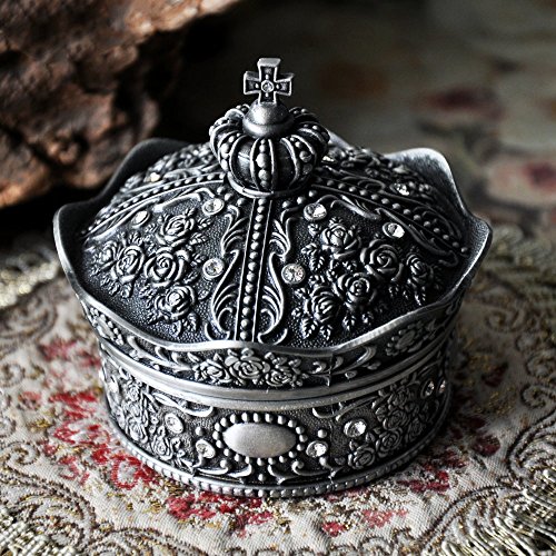 Cylficl. Joyería Retro Estilo Europeo de Corea Princesa Caja de Metal a Mano joyería Caja de Almacenamiento de la joyería del Anillo Caja de Regalo Cover