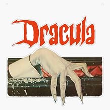 Vintage Dracula Window Bumper Sticker Decal 5"