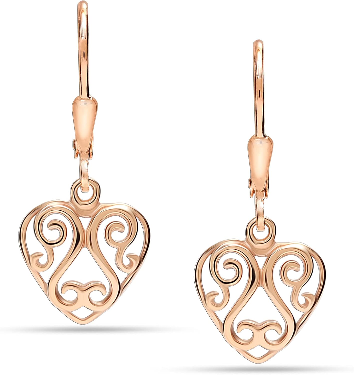 LeCalla 925 Sterling Silver Leverback Drop Earrings | Lightweight Italian Teardrop Dangle Earring for Women