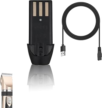 Rechargeable Li-ion Battery Compatible with oneisall Dog Shaver Low Noise Clippers for 26225202-003DE/P2/X3/X2/C61/N6/A11/K52NTS/X2N5 1 Pack