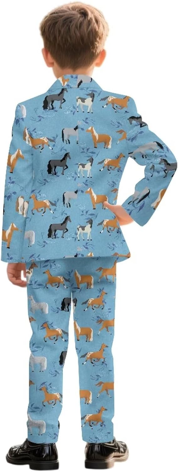 Kids Suit Set Boys Suit Kids Tuxedo Suits for Boys Blazer and Dress Pants Communion Boy Graduation Gifts Prom Party