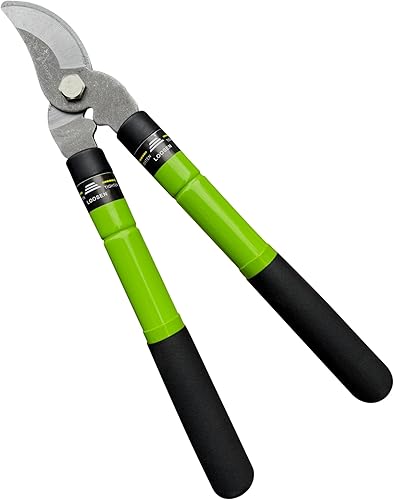 Miniatura 8 de GARDEN GURU - Cortadora de árbol de bypass – Cortadora compacta de acero de alto carbono de 15 pulgadas, tijeras de podar, mango de agarre cómodo
