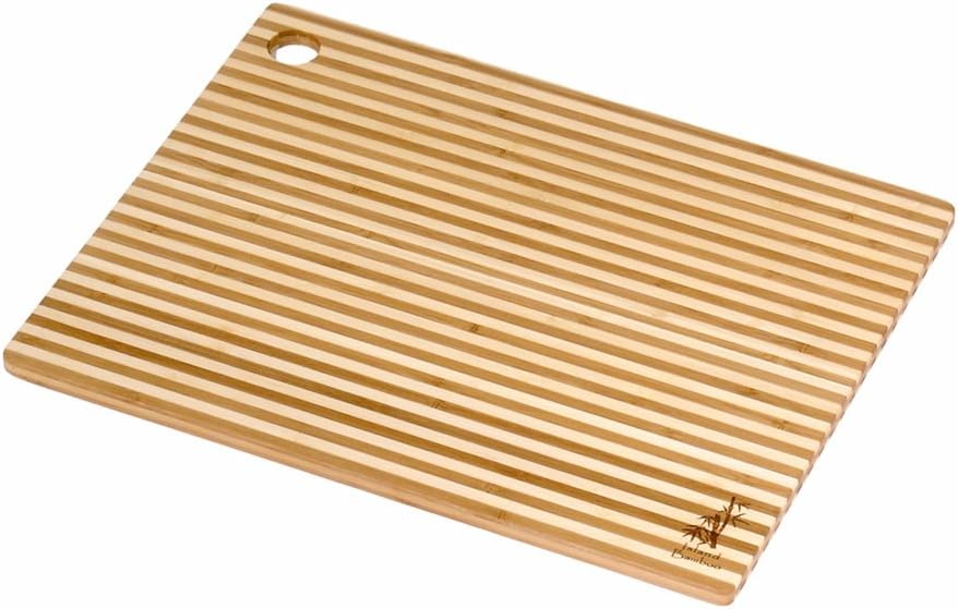Island Bamboo, Cutting Board Honey Stripe Home & Kitchen