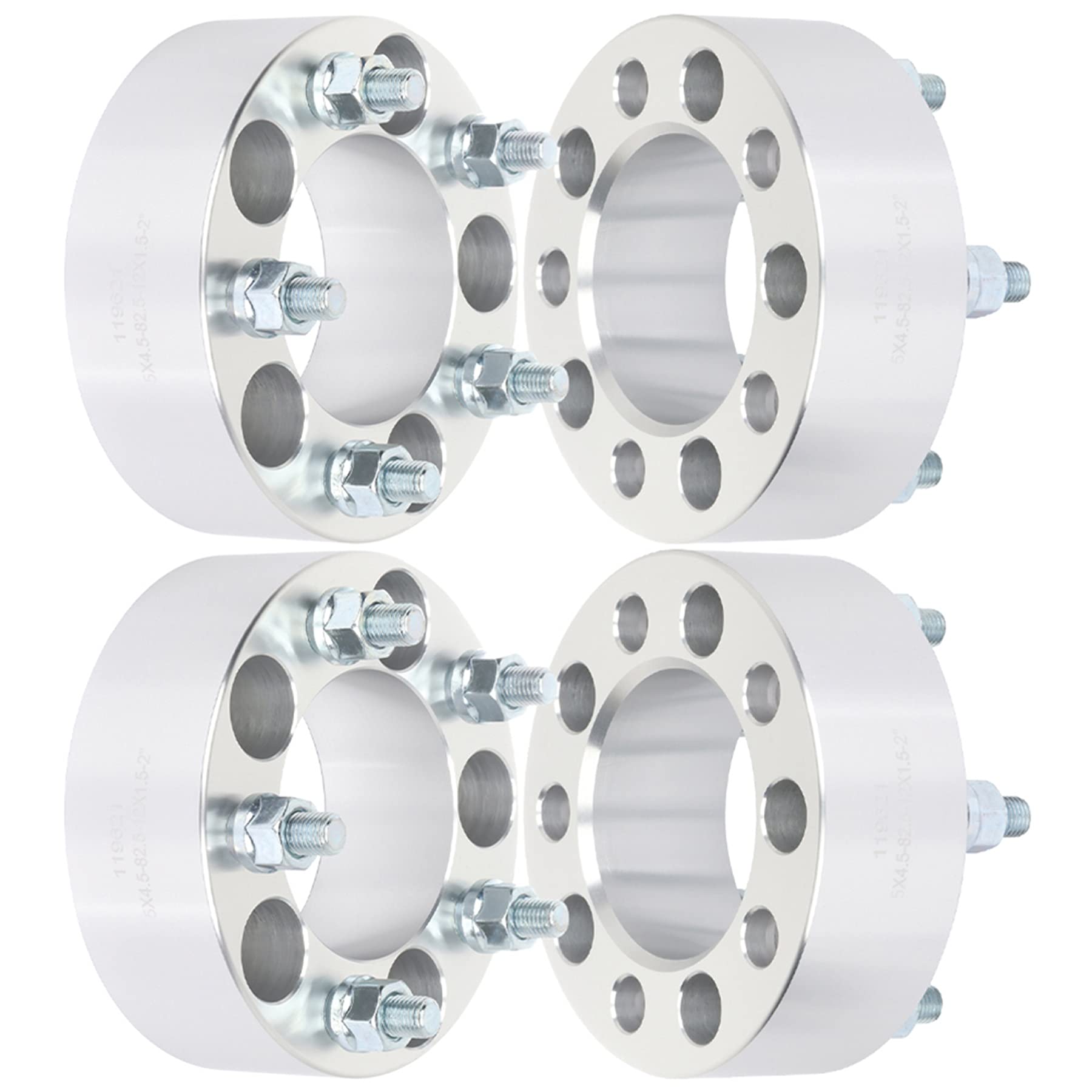 2 Wheel Spacers 5x114.3 12x1.5 82.5mm - Fits 1997-2019 Cars