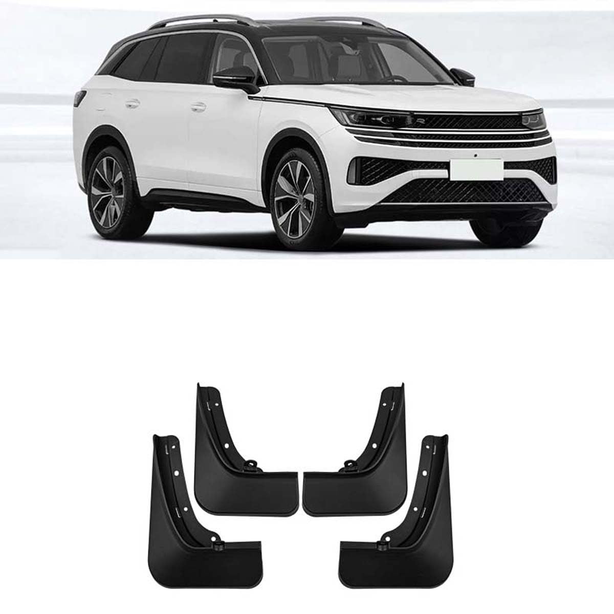 Car mud flaps,Compatible with VW Tavendor 2023,Car exterior accessories