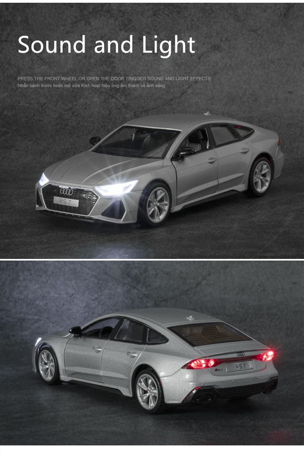 Amazon.co.jp: ミニチュアカー アウディ RS7 スポーツカー合金