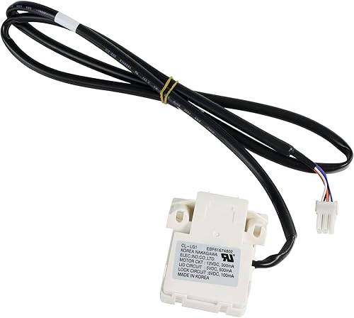 EBF61674802 EBF60665201 Washer Lid Lock Switch NEW OEM Replacement Part by Techecook - Replacement for L-G and Ken more Washing Machine - Replaces