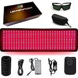 EXESAS: Upgraded X-Large 360 LEDs Red Light Therapy Belt 660nm 850nm Infrared Red Light Body Pad Wearable Wrap Device for Back Waist Shoulders Joints Muscle Aches, Weight Management & Skincare