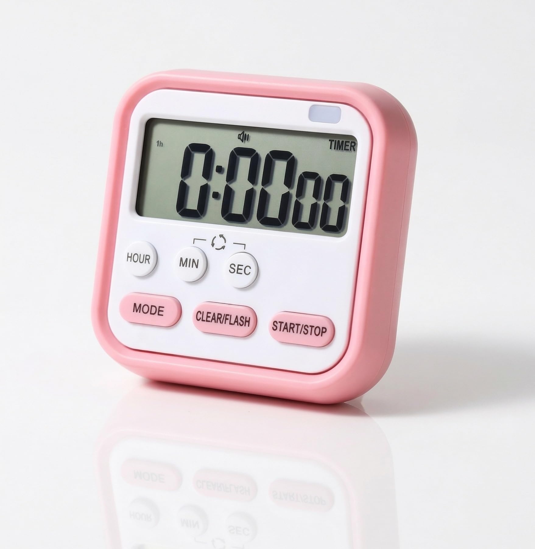Restart Digital Magnetic Multi-Function Timer Clock with Large LCD Display, Loud Alarm, Retractable Stand, Stopwatch Stand Hanging Hole, Countdown Flashing Light, Dual-Purpose Time Management Clock-image-8