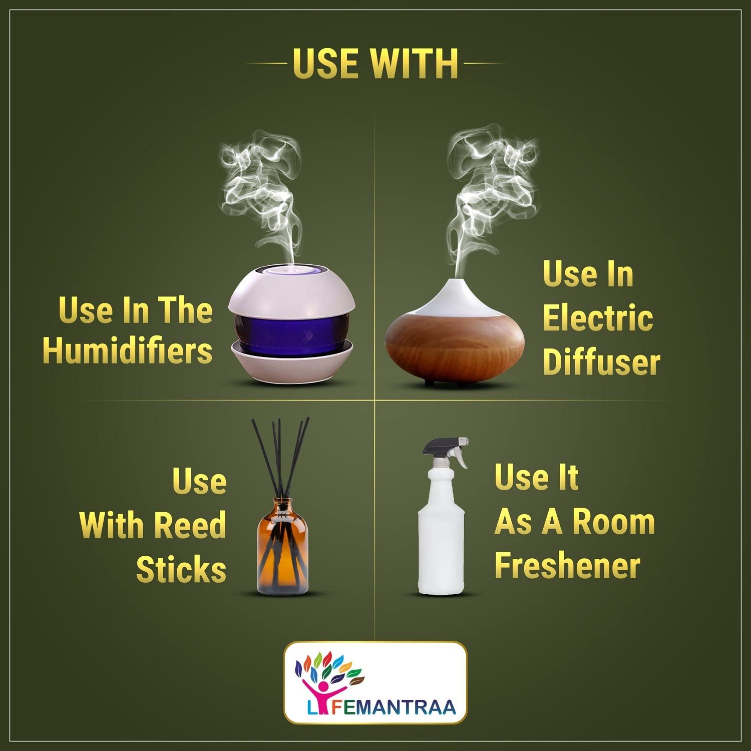 Lifemantraa Pure Tea Tree and Ylang Ylang Essential Oil for Home Fragrance Diffuser, Essential Oils Set for Room Air Freshener Aroma Oil Diffusers, Soap Making, Candle Making 10ml Each (20ml) 4