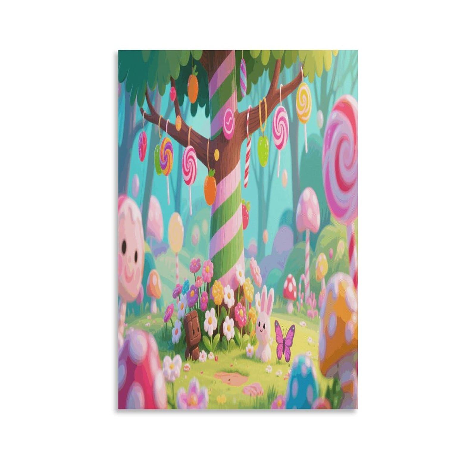 VstaDank Candy Canvas Wall Art on Canvas Prints Artwork Exquisite Decor Artwork Hang Wall Picture Hangable Decor Painting Picture Printed Poster Art for Home Decor 24x36inch(60x90cm)