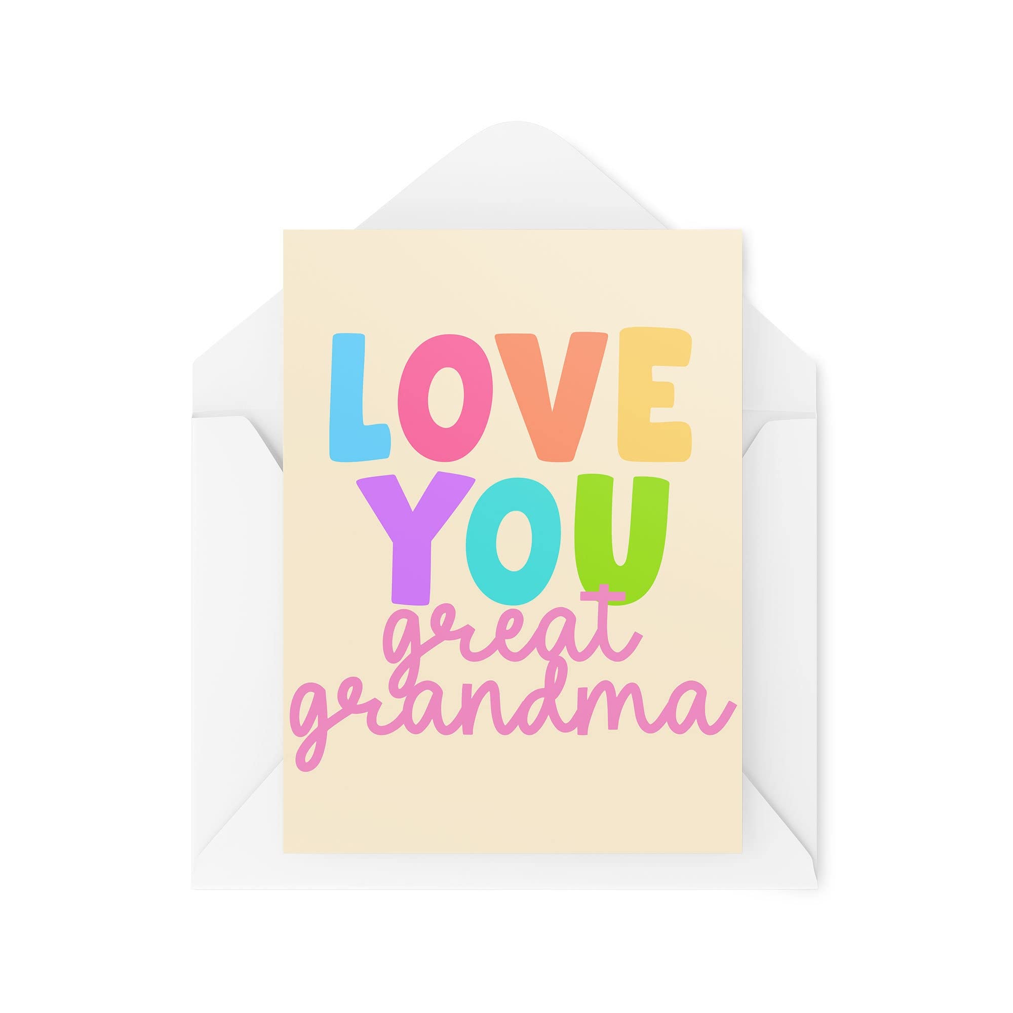 Funny Novelty Greeting Cards | Love You Great Grandma | Birthday Grandama Greatgrandparent Thinking Of You Banter Funny Joke | CBH1301