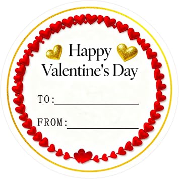 Happy Valentines Day Stickers 60Pcs Valentines Day Gift Stickers for Gift Wrapping Signature Decoration and Wedding Invitation Card Bridal Shower Valentines Party Favor
