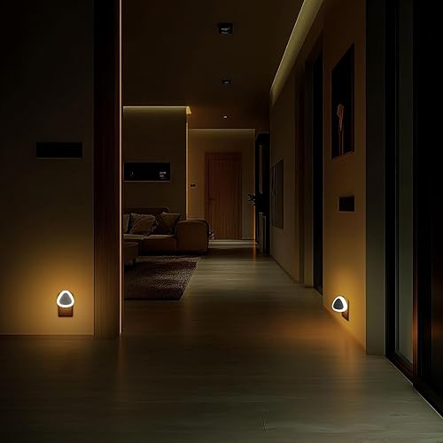 Miniatura 7 de INZU Luces nocturnas enchufables a la pared, luces nocturnas de baño con sensor de luz del atardecer al amanecer, luz nocturna LED enchufable para