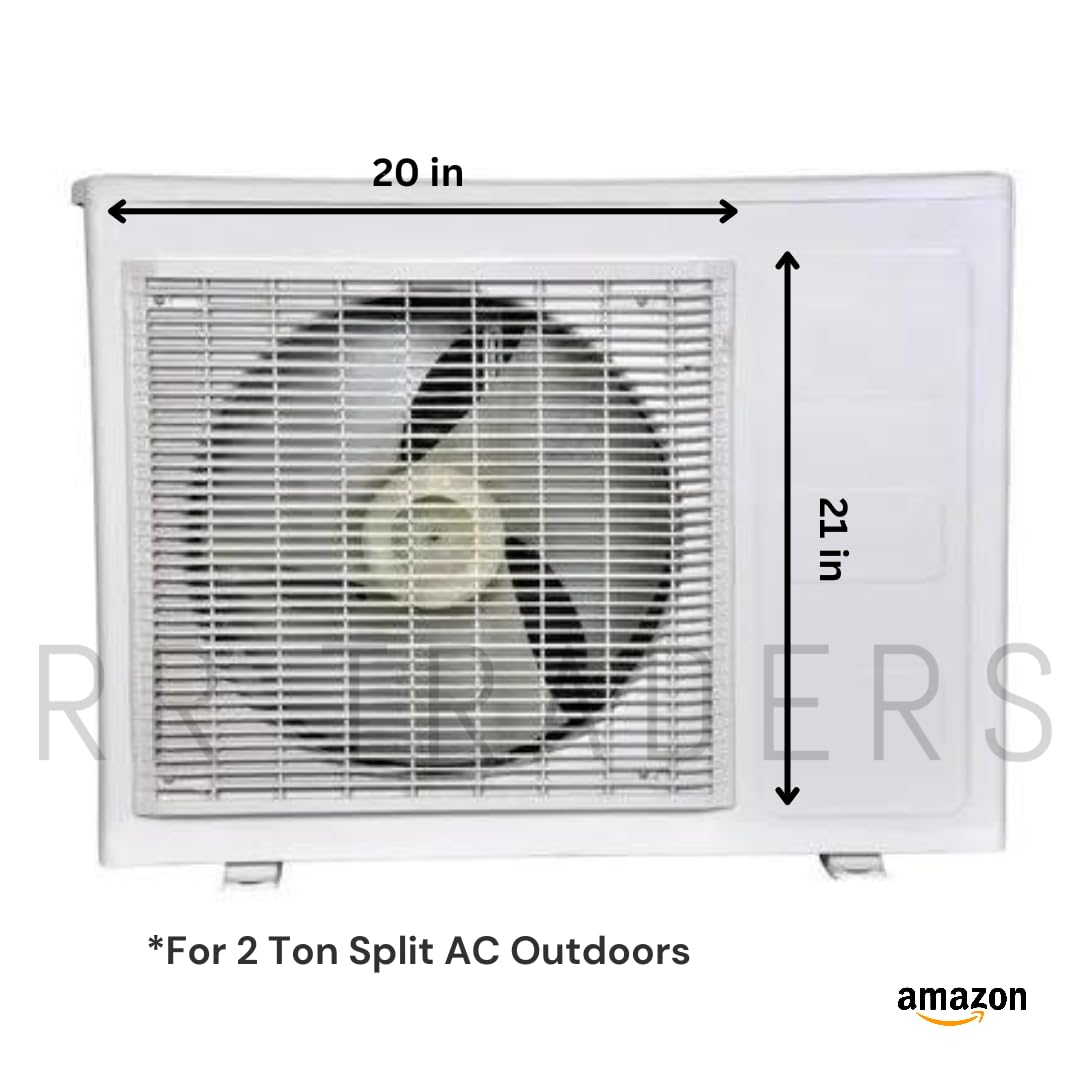 RR Traders A/C Outdoor Grill Jali Plastic for 2 TON Size (20x21 INCH), Off-White - Image 2 thumbnail