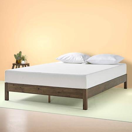 Amazon Com Zinus Tosha 12 Inch Wood Platform Bed Queen Home Kitchen
