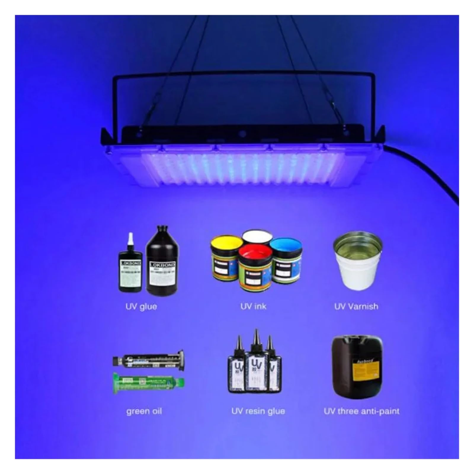LED 100W 300W Czarne światło 395nm UV Ultrafioletowa lampa utwardzająca Fluorescencyjna detekcja Bezcieniowa klej Zielona lampa olejowa żywiczna(100W Type2)